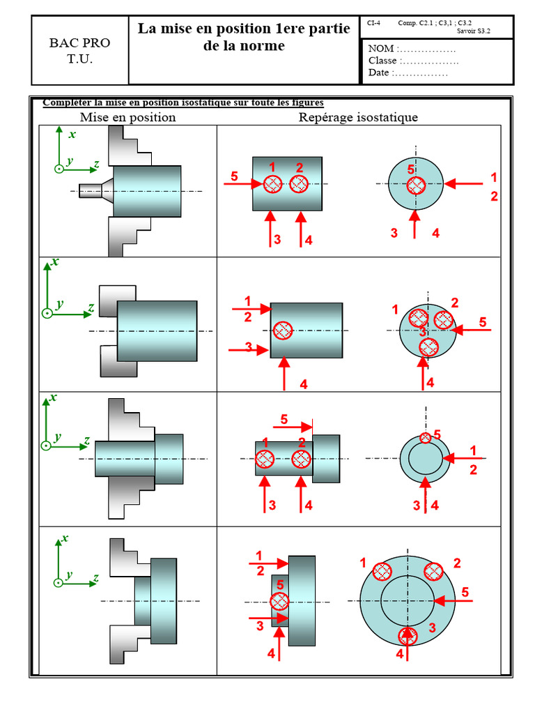 Mise en position isostatique BAC PRO PDF — free download