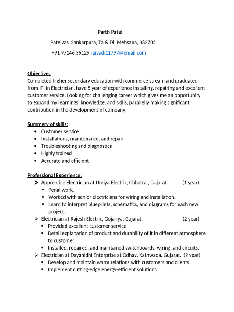 Parth Patel | PDF