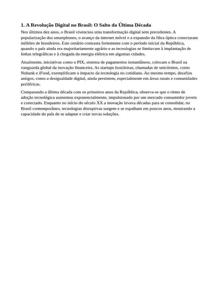 A Revolução Digital No Brasil: O Salto Da Última Década | PDF
