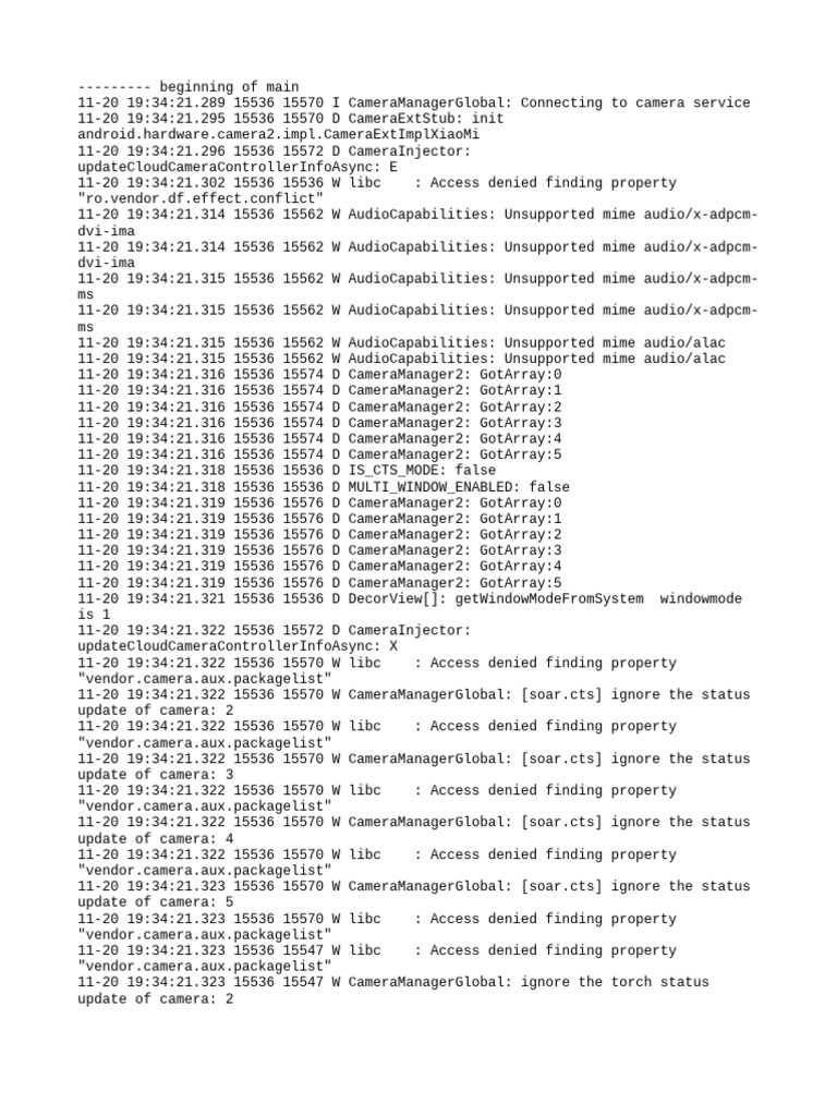 Camera and Audio Log Analysis | PDF | Computing | Software