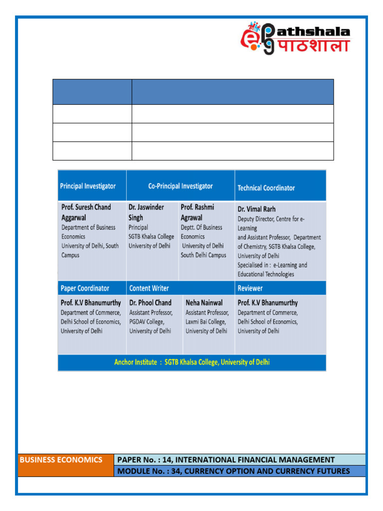 Currency Options and Futures Overview | PDF | Futures Contract | Option ...
