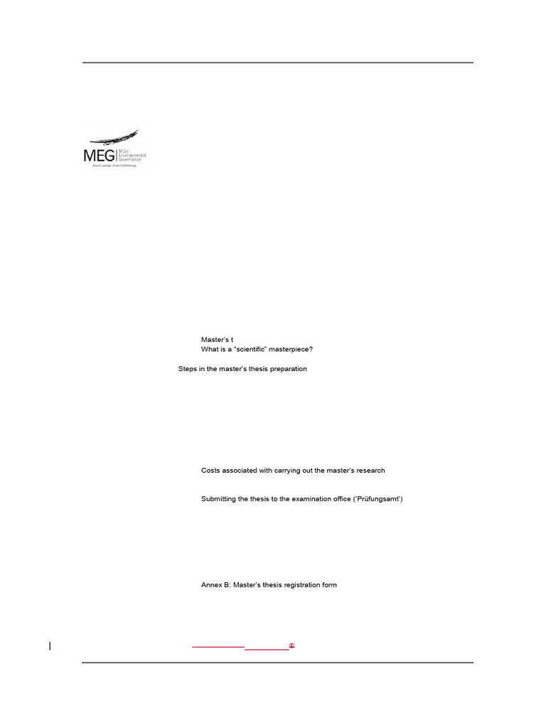 2022.01 Guide MEG Master Thesis | PDF | Theory | Thesis