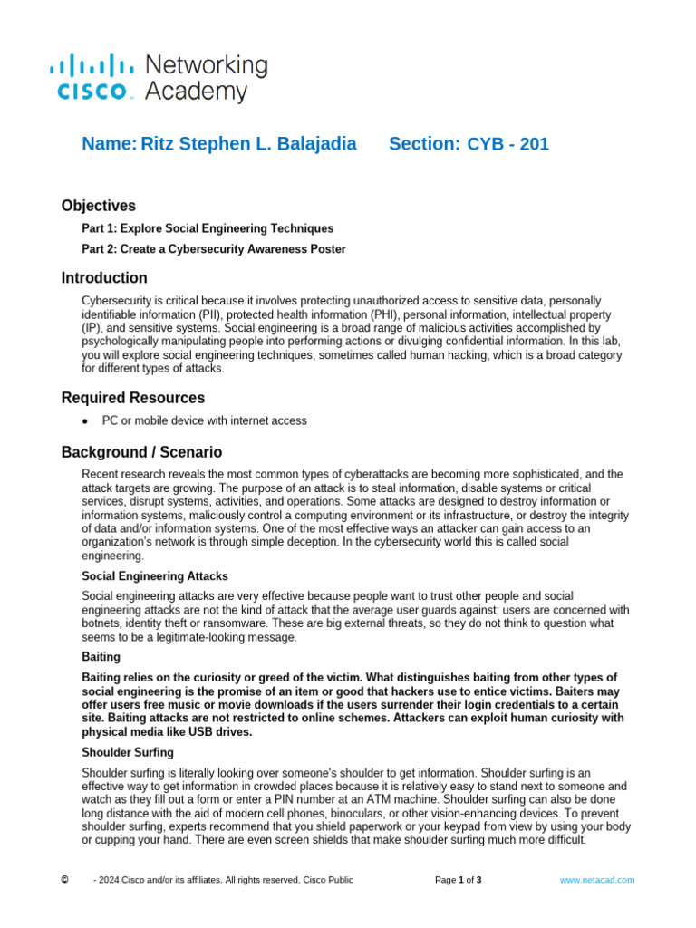 Social Engineering Techniques in Cybersecurity | PDF | Phishing ...