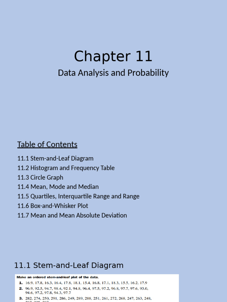 Data Analysis Techniques Overview | PDF | Arithmetic Mean | Average