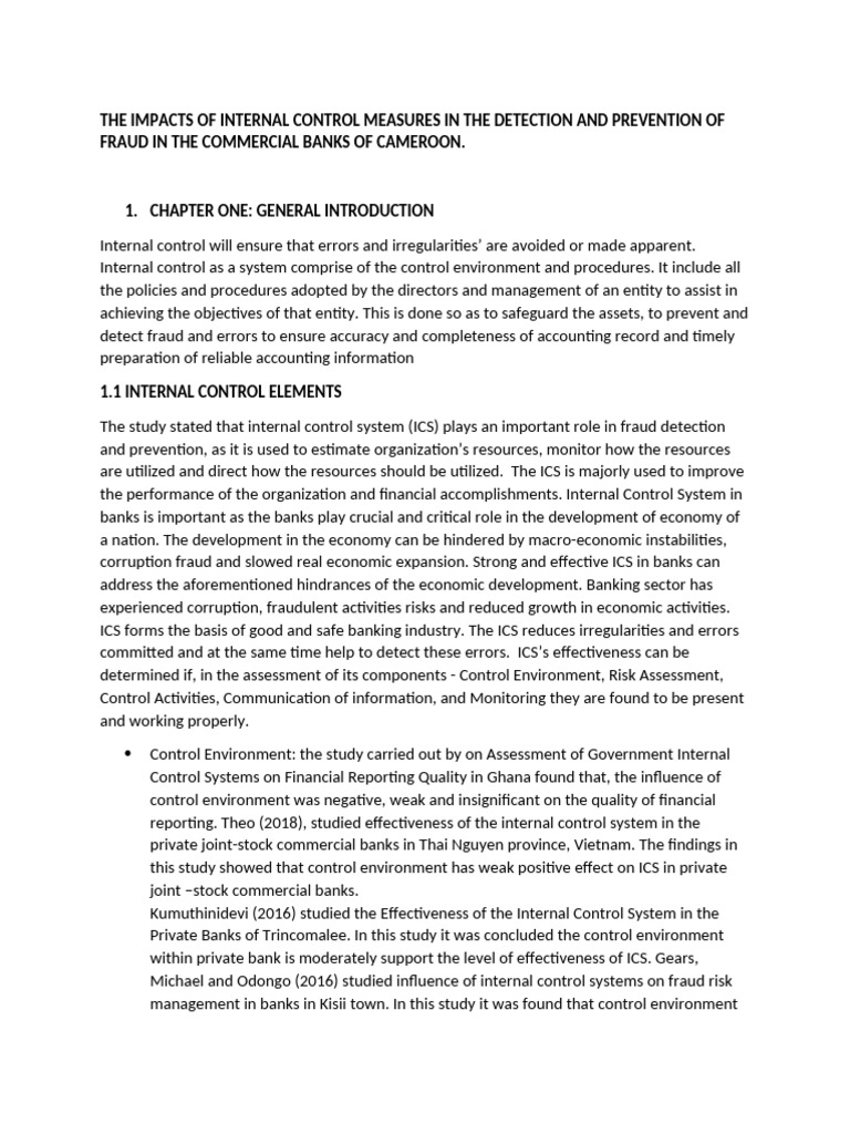 Internal Control's Role in Fraud Prevention | PDF | Internal Control ...