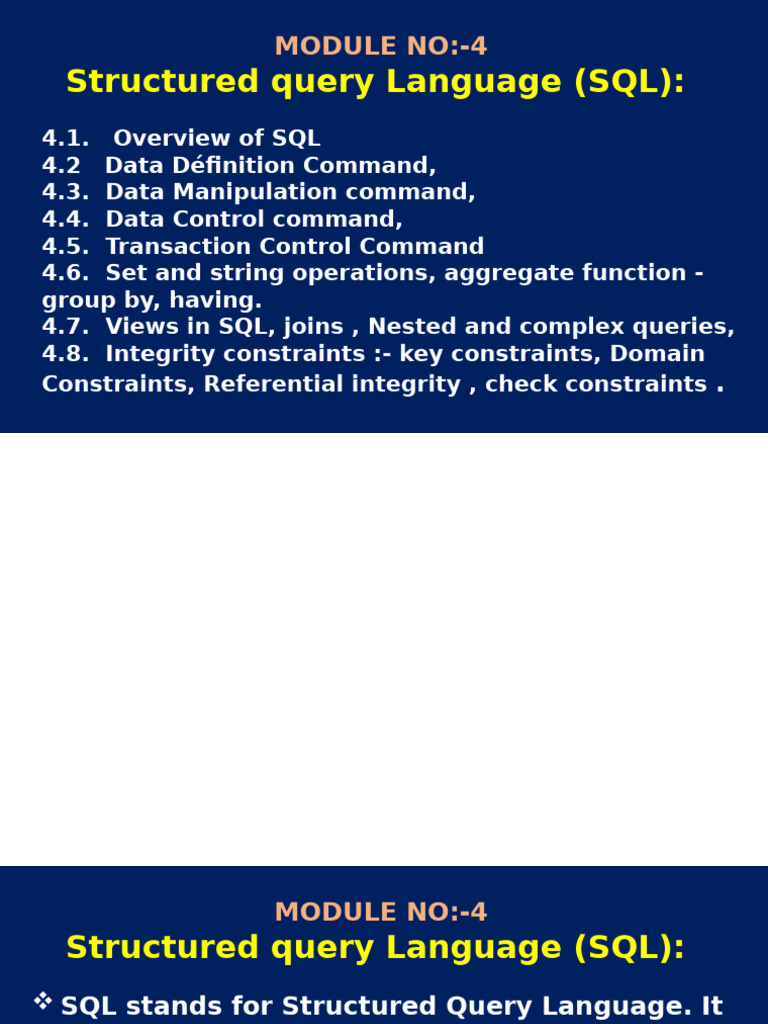 Comprehensive Guide to SQL Commands | PDF | Relational Database ...