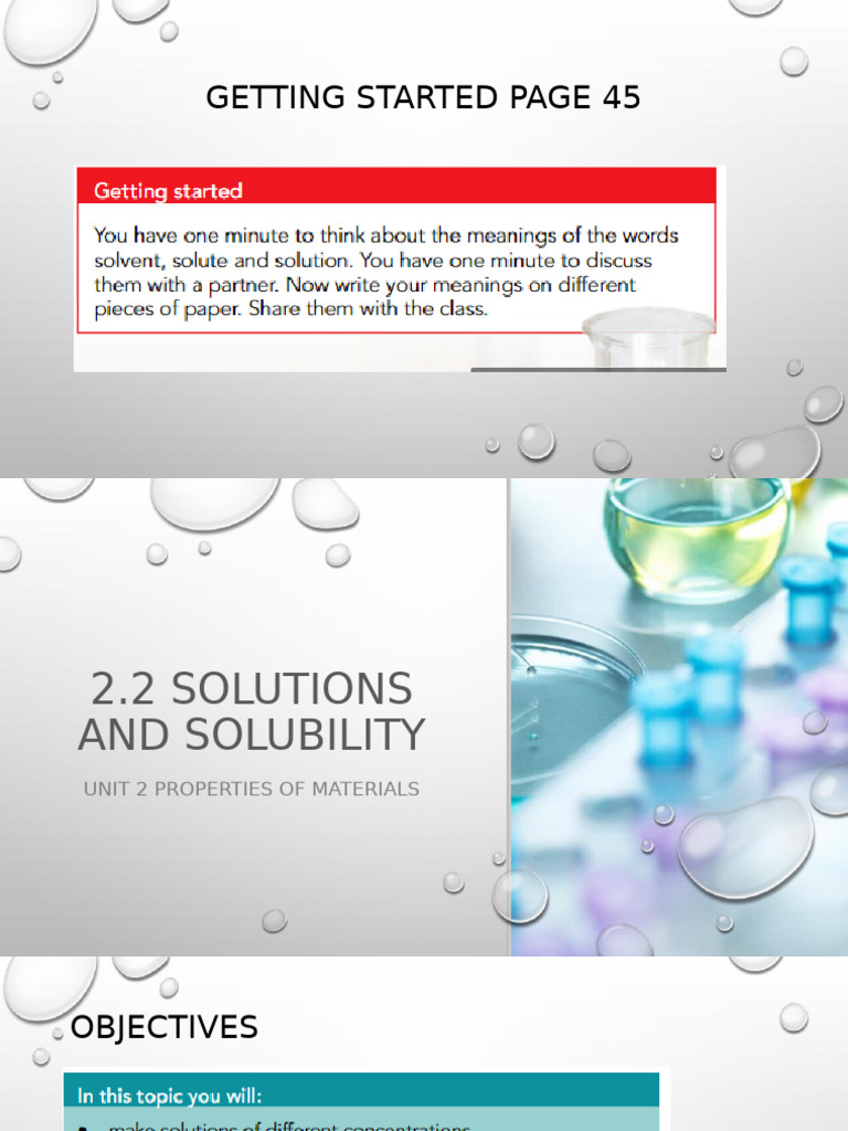Solubility | PDF