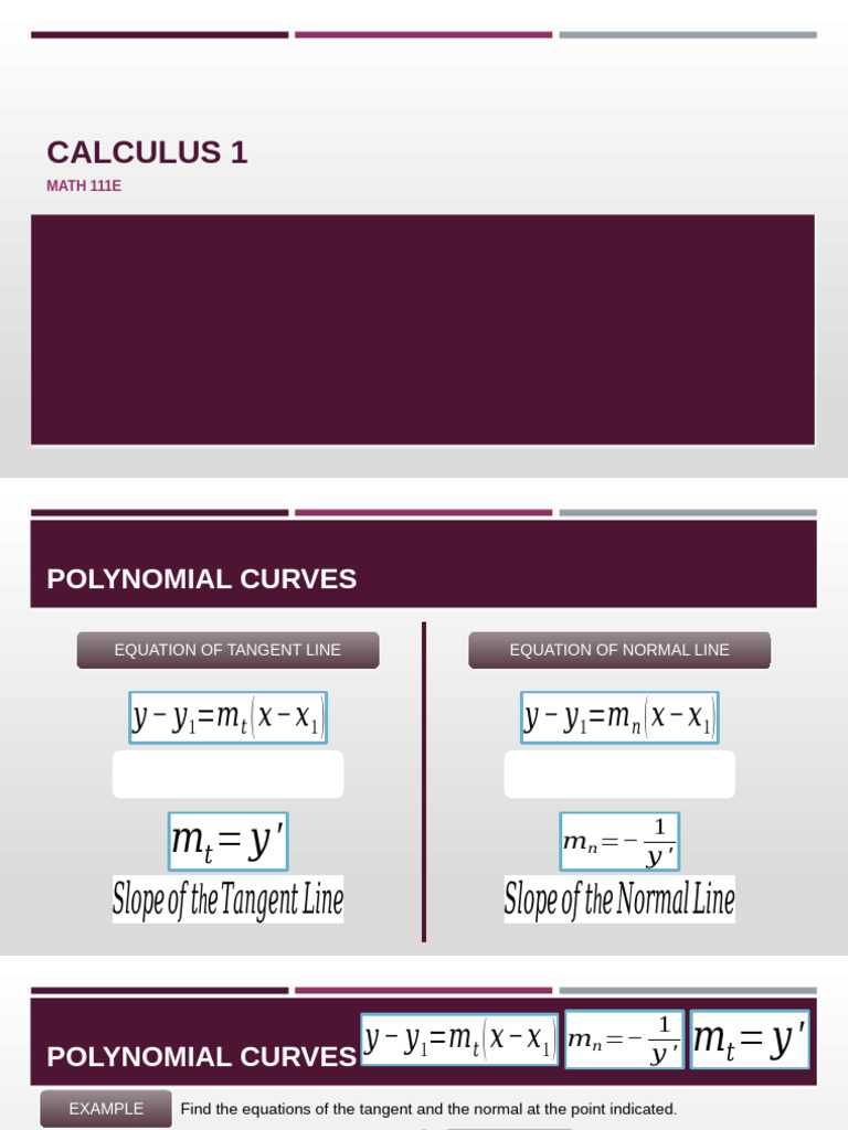 Calculus 1 - 04 | PDF | Tangent | Mathematics