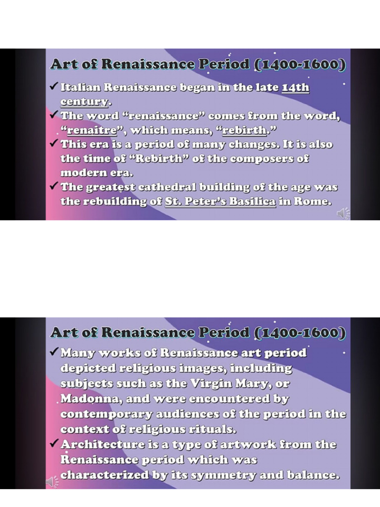 Arts of Renaissance and Baroque Period | PDF