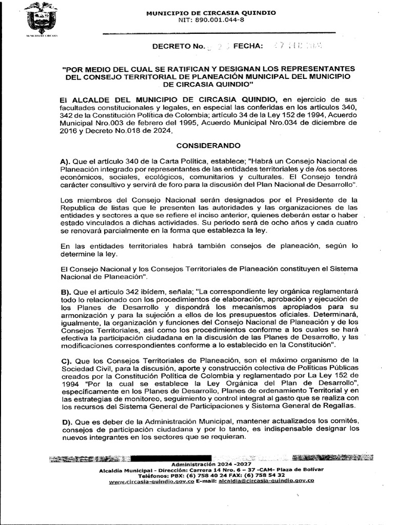Decreto No.023 del 27 febrero 2024 Ratifican y Designan (2) PDF