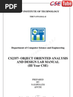 Download OOAD Orginal Lab Exercise as Per 2008 Regulation by Gopi by   SN79806423 doc pdf