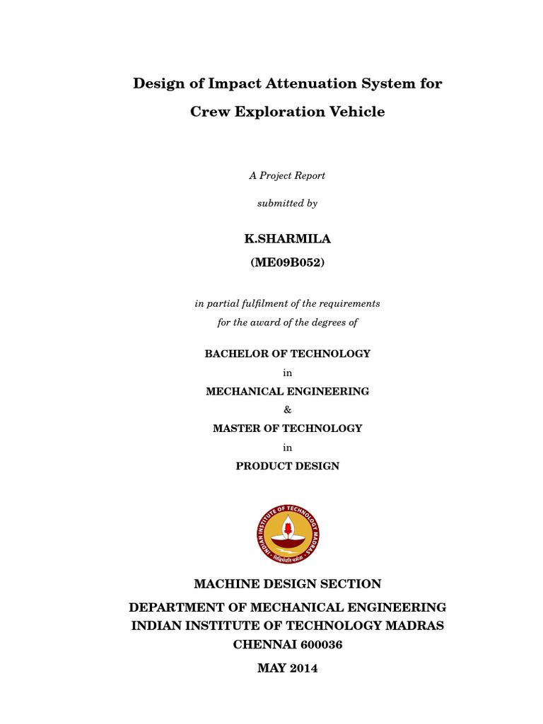 Sharmila DDP Thesis | PDF | Acceleration | Human Spaceflight
