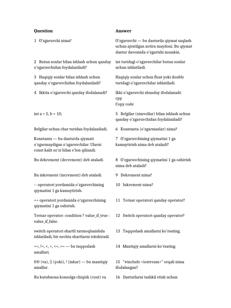 Corrected Questions Answers | PDF