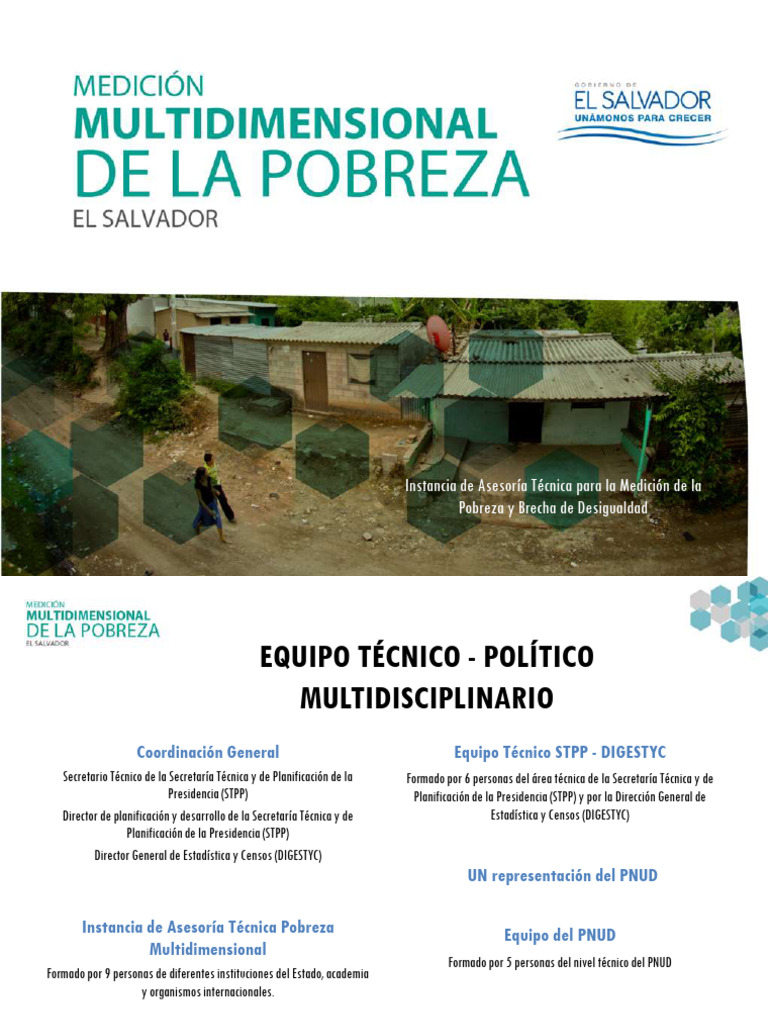 08 10 El Salvador Medicion Multidimencional Pobreza | PDF | Pobreza ...