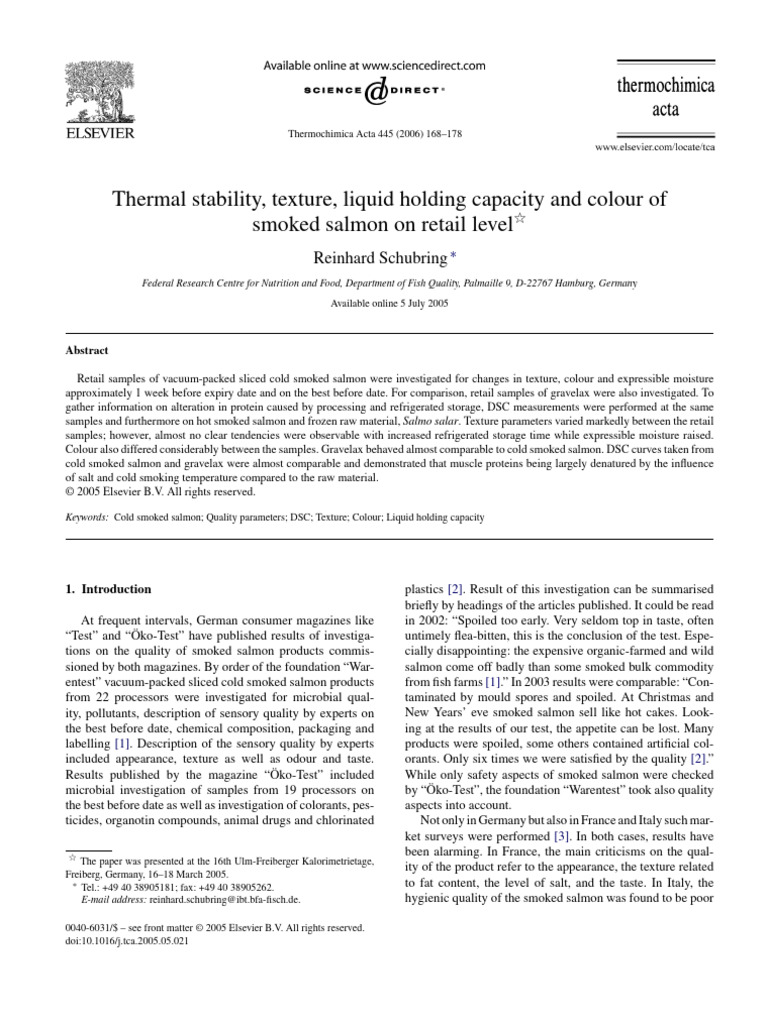 Tekstur Ikan Asap 4 Pdf Differential Scanning Calorimetry