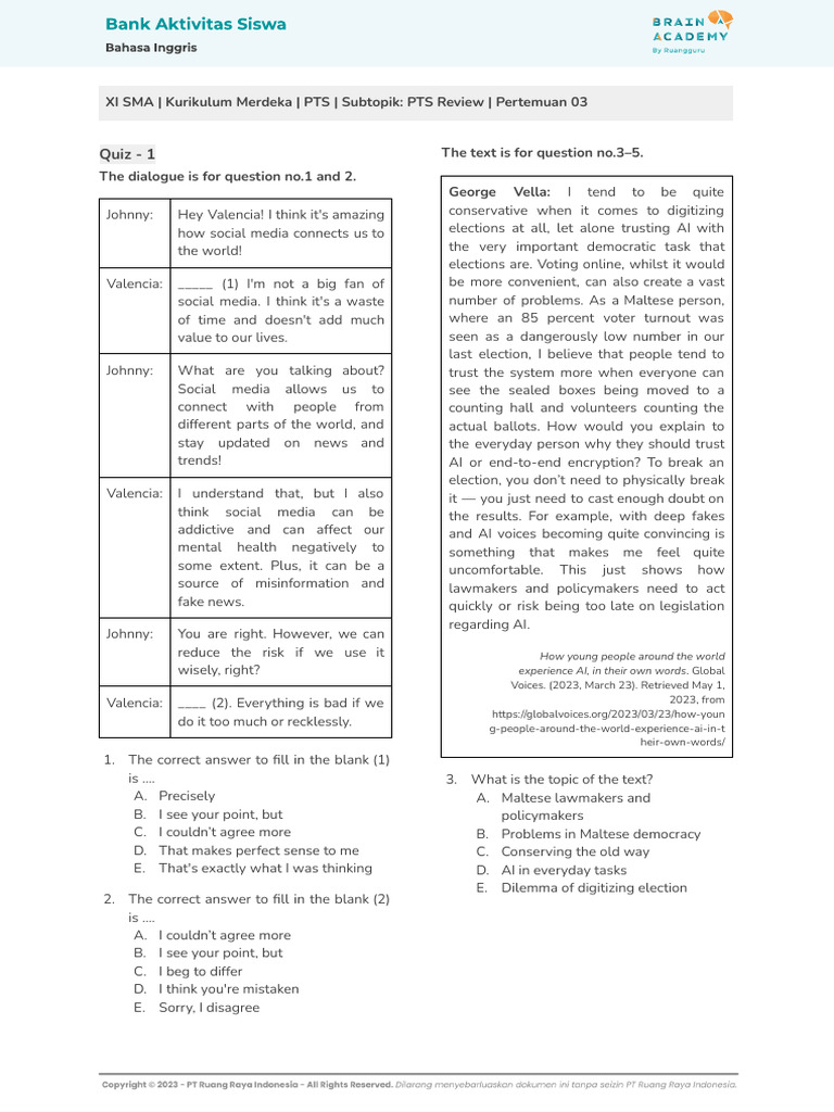 11KMERENG9001BS - V1 - Pertemuan 03 | PDF