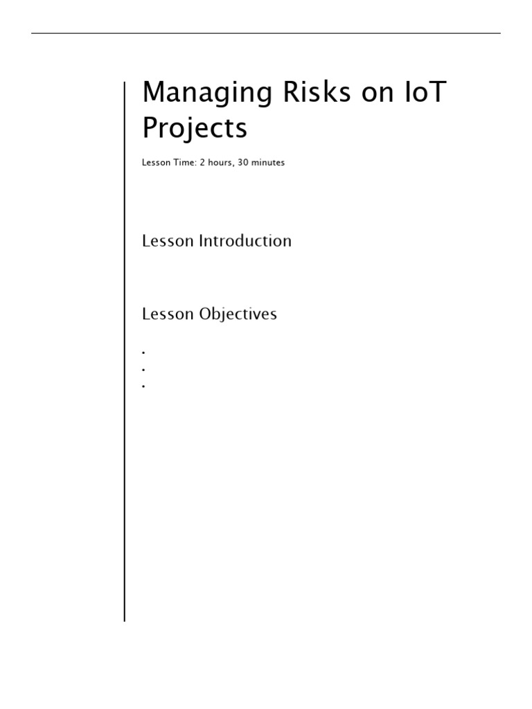 IoT Risk Management Strategies | PDF | Security | Computer Security