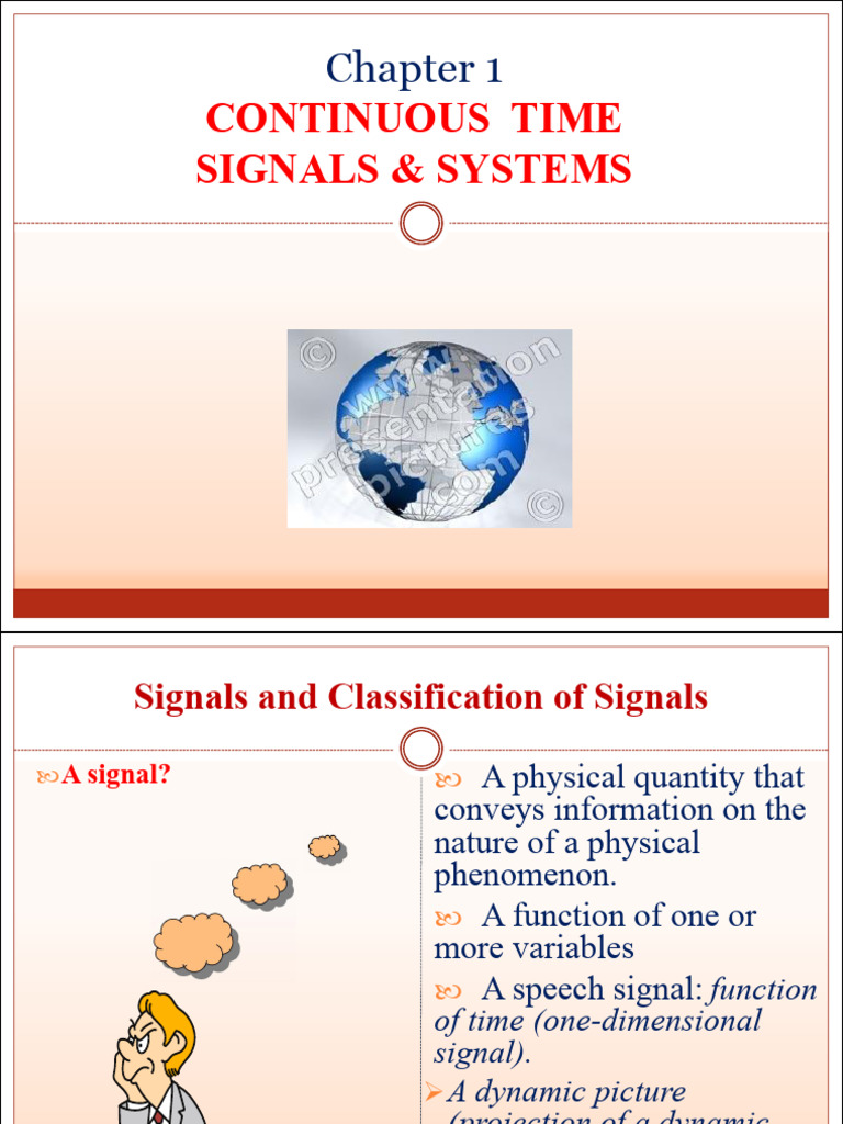 Chapter 1 Continous Signalsystem - 2018 | PDF | Discrete Time And ...