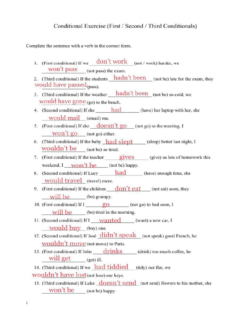 Conditionals | PDF