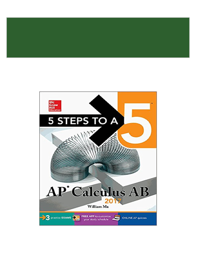 5 Steps To A 5 AP Calculus AB 2017 3rd Edition 2024 Scribd Download ...