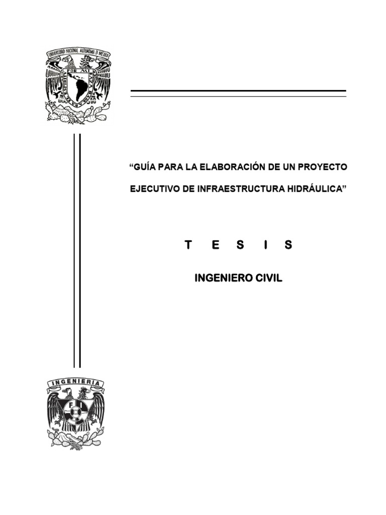 Guia para La Elaboración de Un Proyecto Ejecutivo de Agua | PDF ...