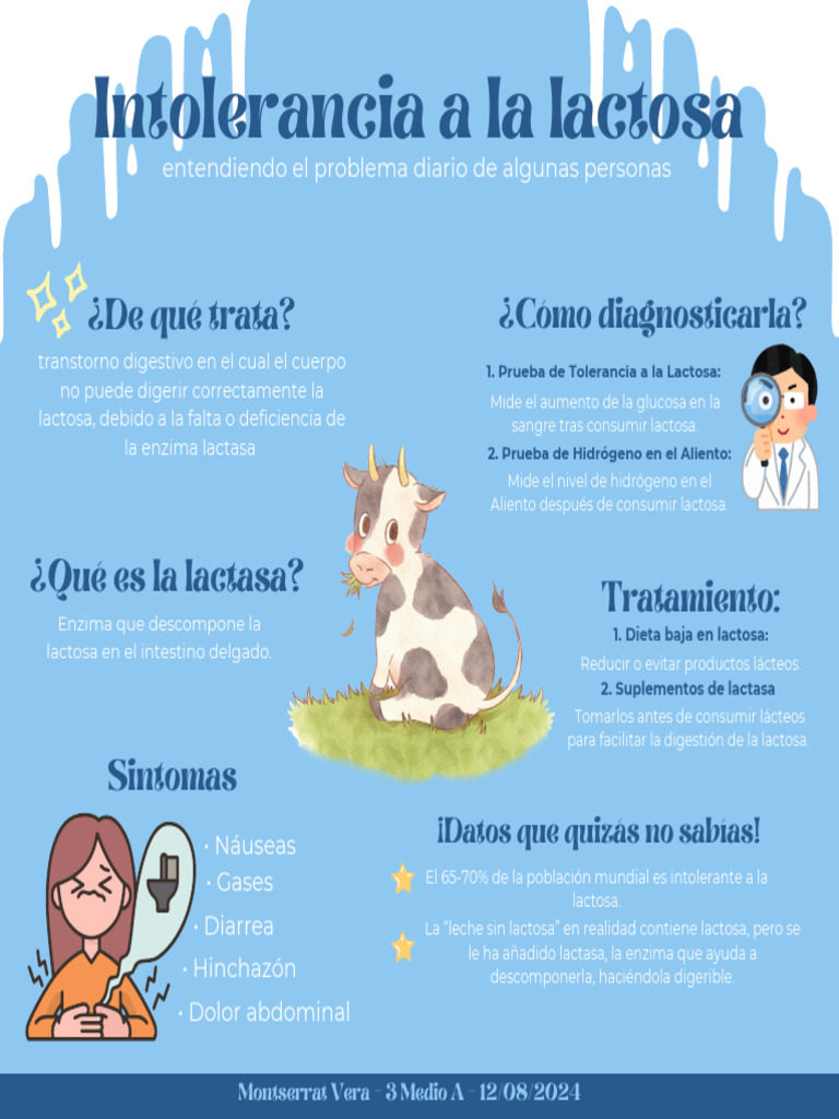 Infografia Intolerancia A Lactosa | PDF