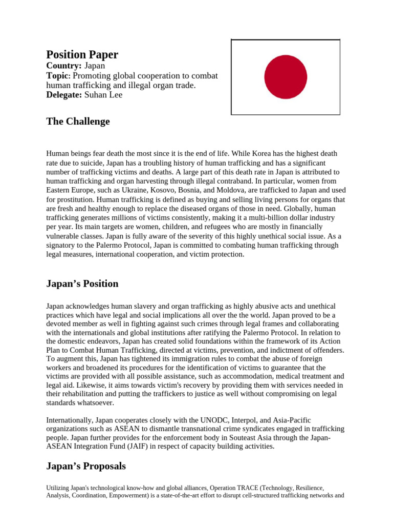 Japan's Strategy Against Human Trafficking | PDF | Human Trafficking ...