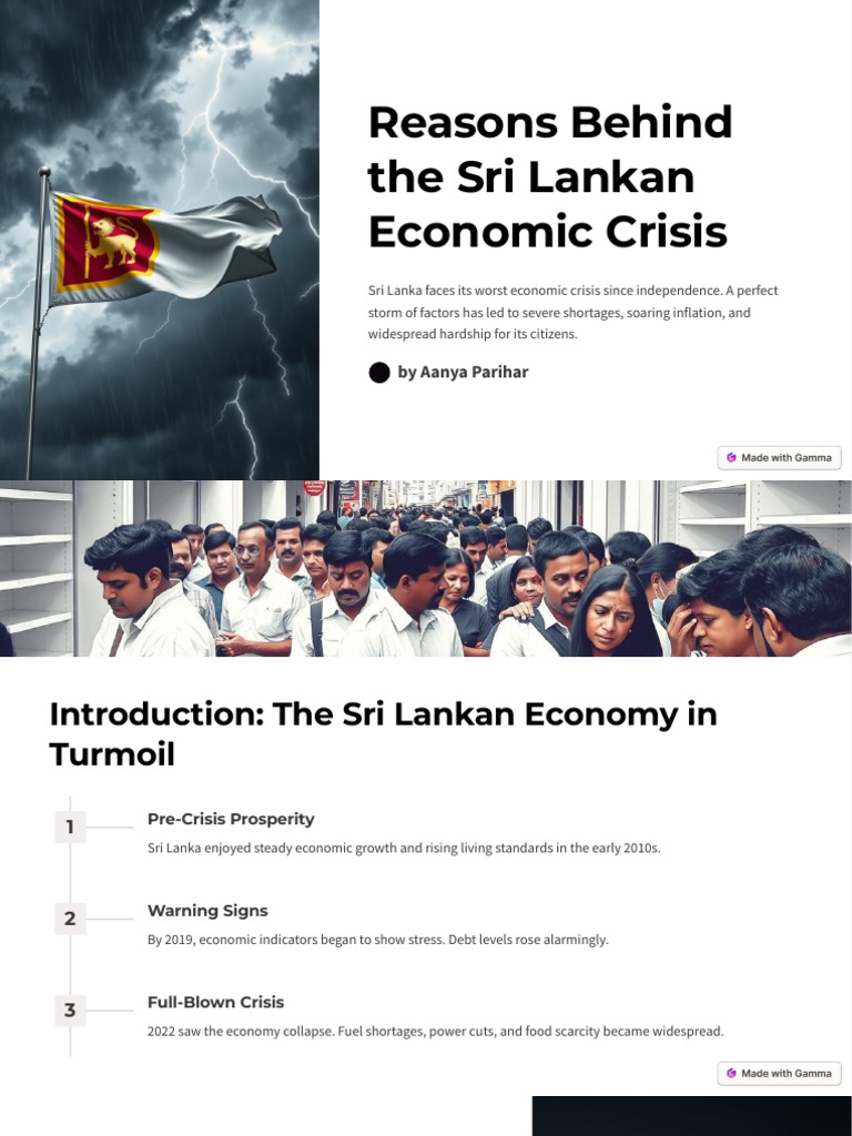 Sri Lanka's Economic Crisis Explained | PDF | Sri Lanka | Economies