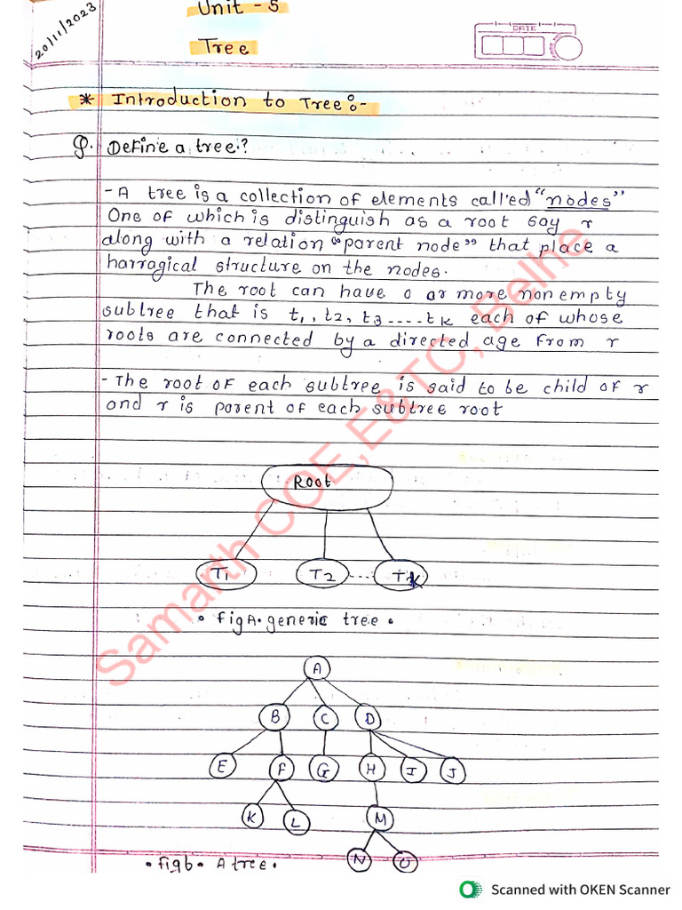 Unit V Tree - Watermark | PDF