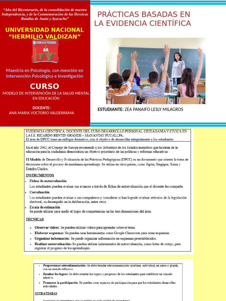 Practicas Basadas en Evidencia Cientifica | PDF