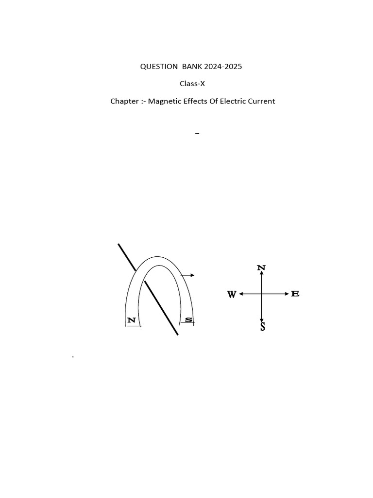 Class 10 Magnetic Effects Notes | PDF | Magnetic Field | Alternating ...