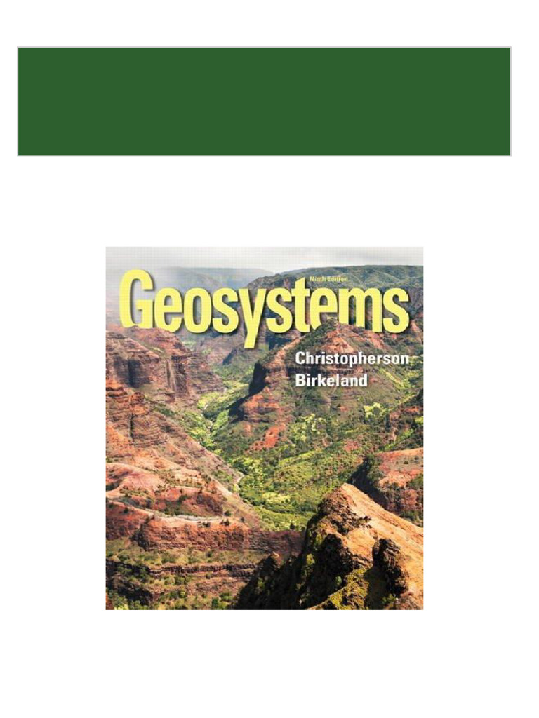 PDF Geosystems An Introduction To Physical Geography (9th Edition