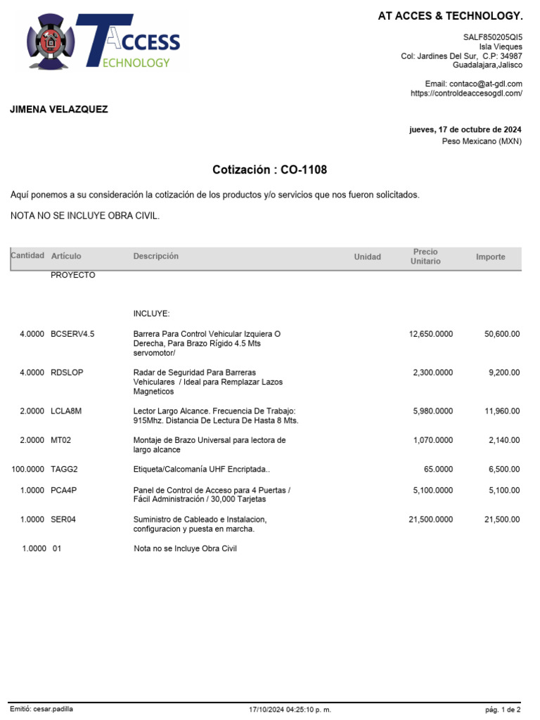 Co 1108 | PDF