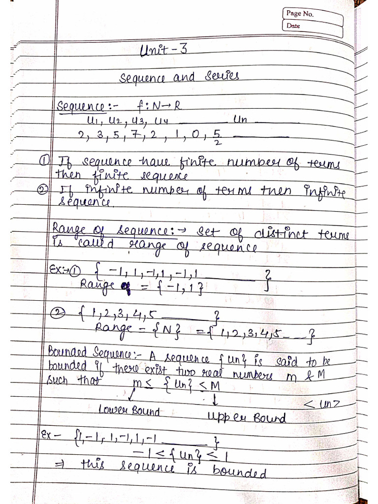 Sequence and Series | PDF