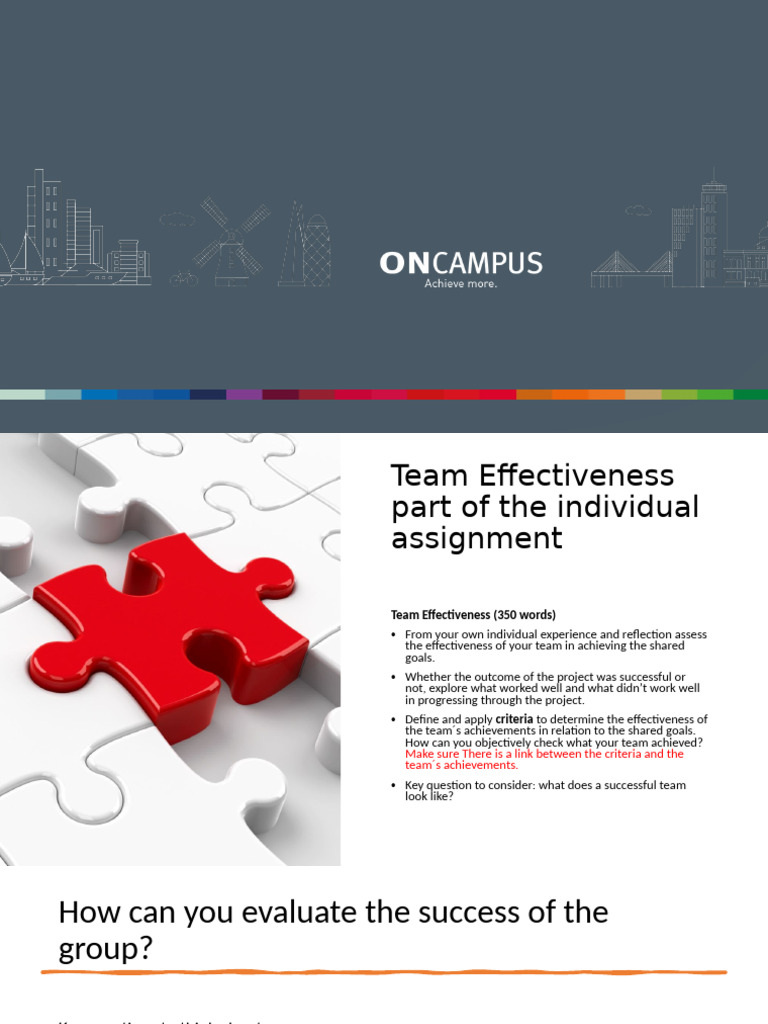 Week 11 Evaluating Teams Effectiveness | PDF | Goal | Behavior Modification