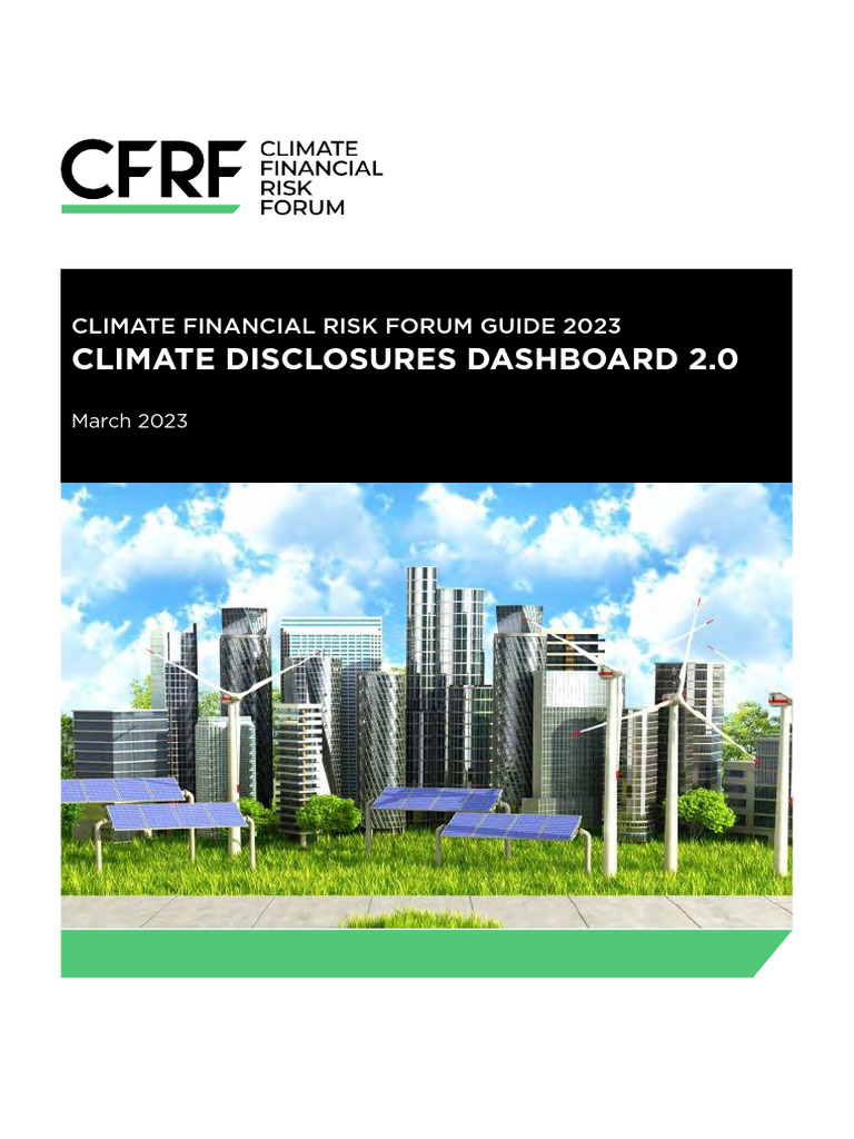 CFRF Guide 2023 Climate Disclosures Dashboard | PDF | Risk