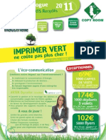 Tarifs Imprimerie Verte Web 2011