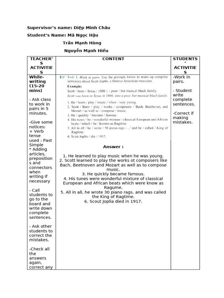 Writing Skills for Students | PDF | Vietnam