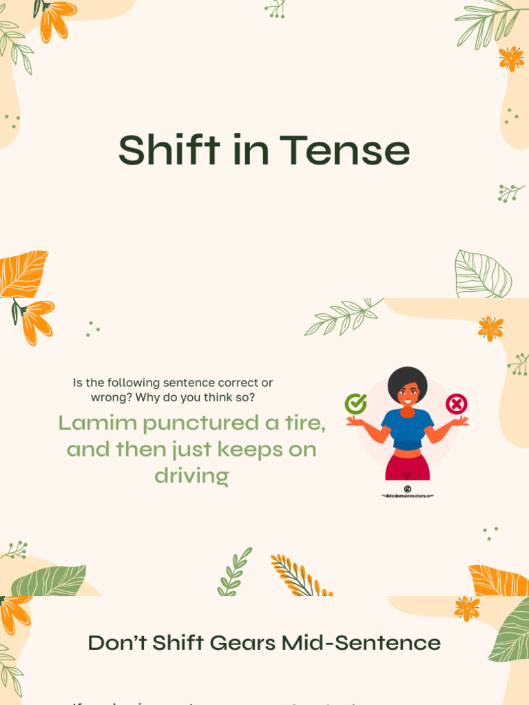 Correcting Tense and Point of View Shifts | PDF
