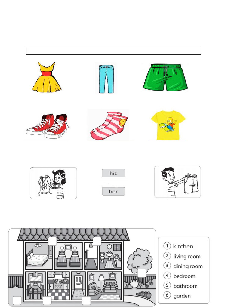 Clothing and Home Description Worksheet | PDF