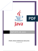 Reporte de Java