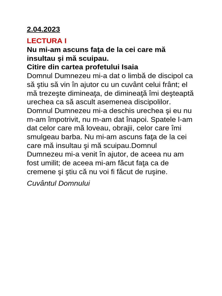 Lecturi Aprilie | PDF