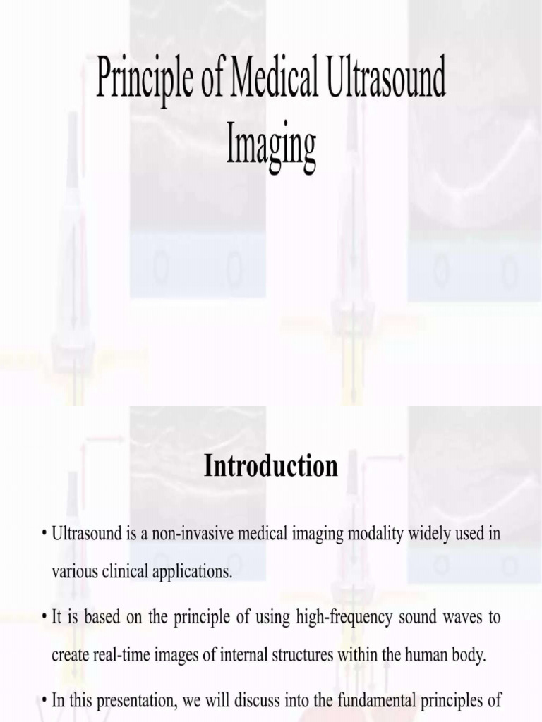 Principle of Medical Ultrasound | PDF
