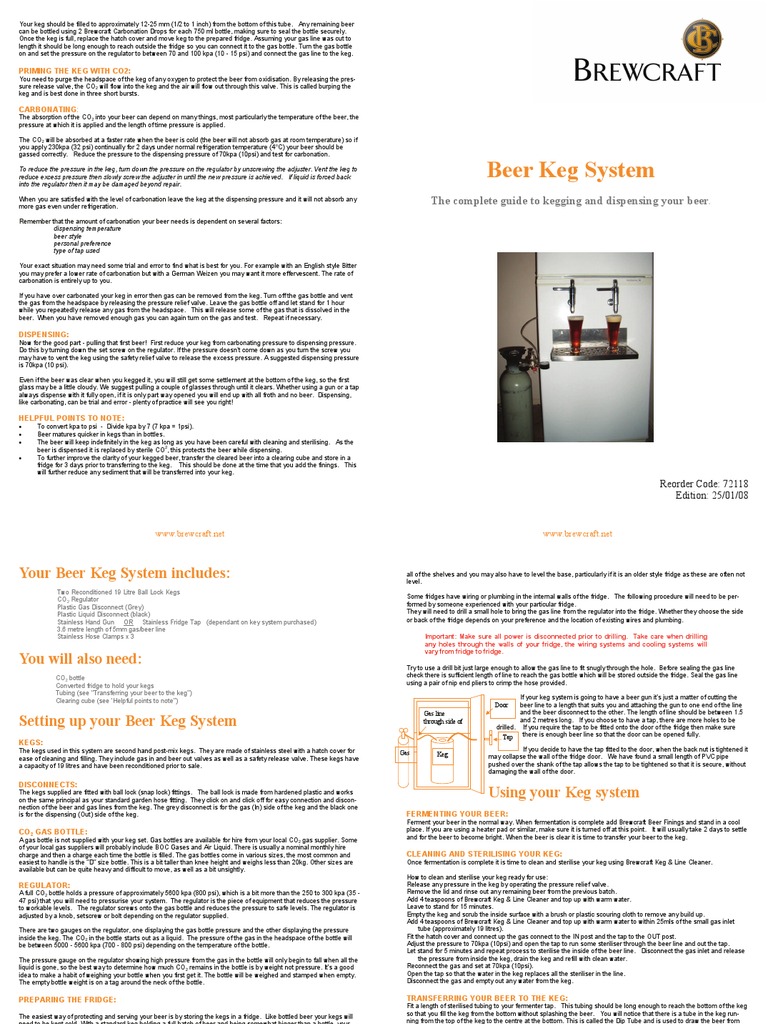 Beer Keg System: The Complete Guide To Kegging and Dispensing Your Beer ...