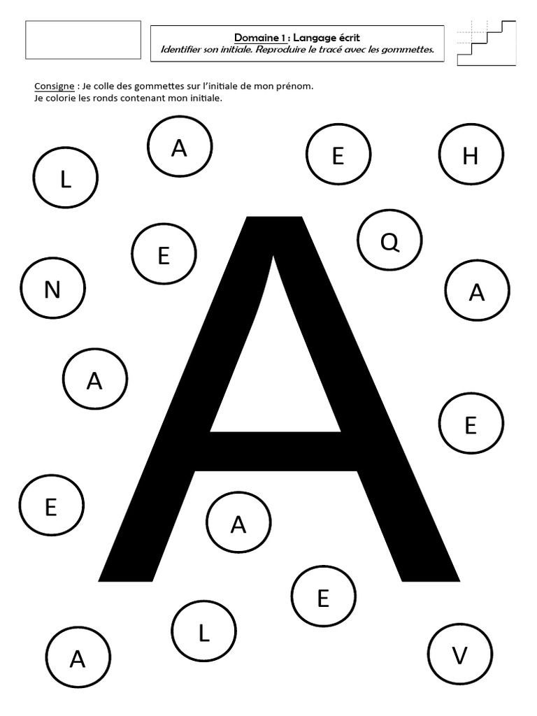 Fiche Lettre Initiale | PDF