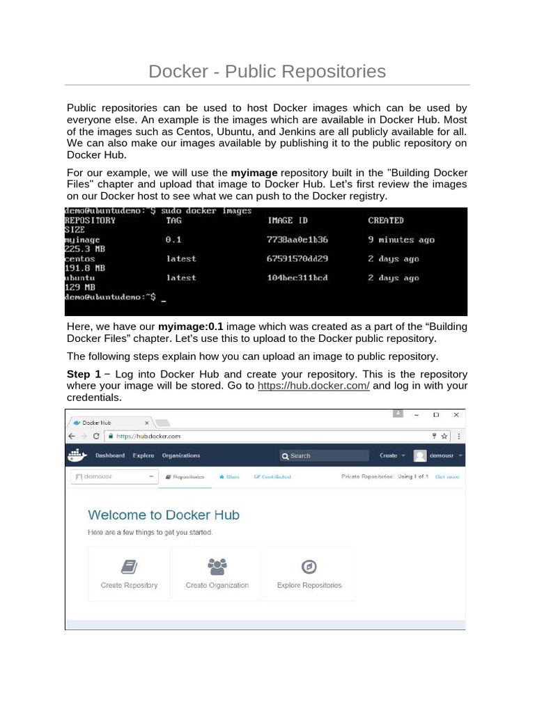 Docker Hub Push | PDF | Cyberspace | System Software