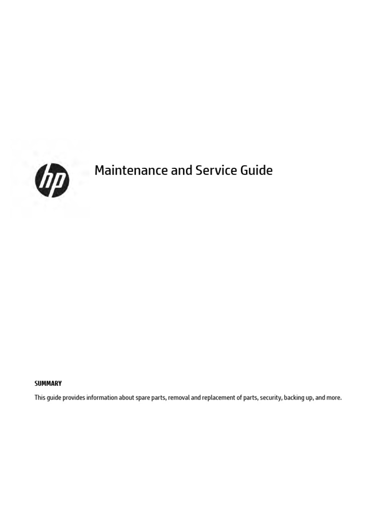 Maintenance and Service Guide | PDF | Usb | Headphones