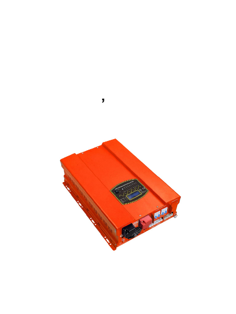X Series Solar Charger Inverter 1000W To 12000W User Manual | PDF ...