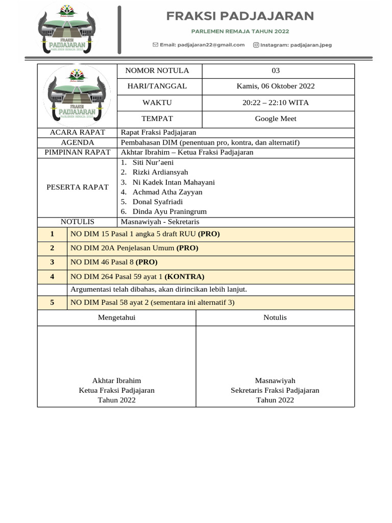 NOTULA | PDF