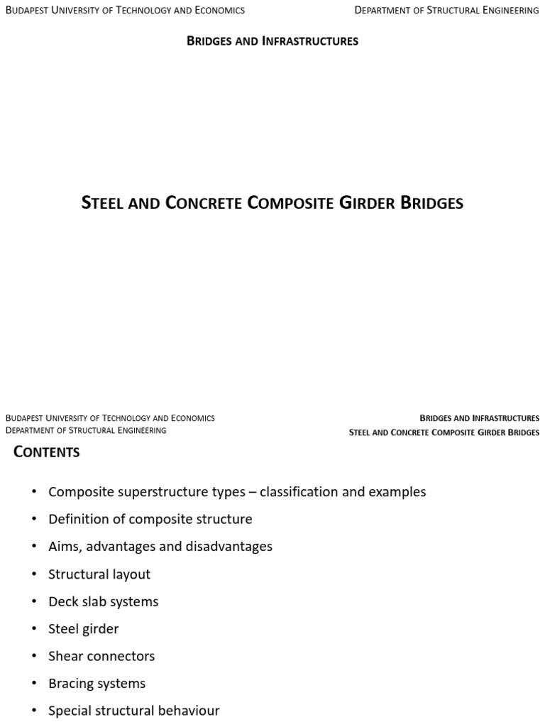 Week#10 - Steel and Concrete Composite Girder Bridges | PDF | Bridge ...